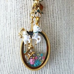 Origami Owl Gold Carousel Locket with Chain